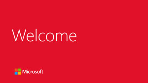 Microsoft Welcome
